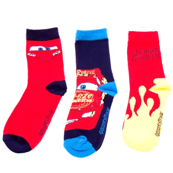 Dětské ponožky Auta 3 páry (Velikost 23-26)