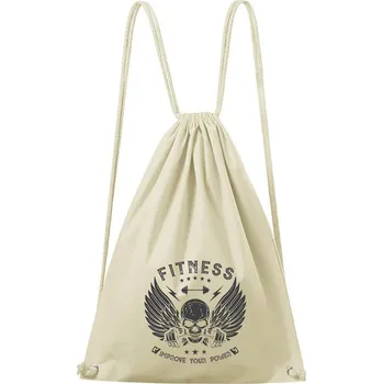 Městský batoh DOBRÝ TRIKO Bavlněný batoh Fitness Barva: Natural