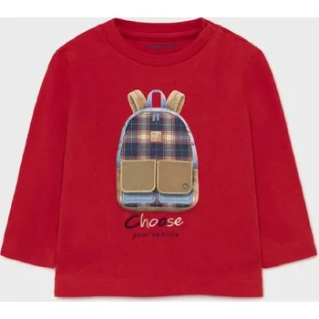 Tričko chlapecké Mayoral Bag "secret" 2064 - vel. 98 (otevírací okýnka) - 98 (3 roky), červená