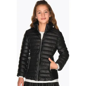 Bunda dívčí Mayoral černá elasticated leatherette vel. 140,162,167 - černá, 167