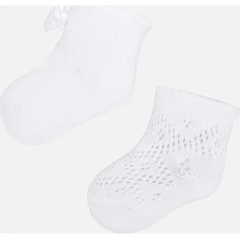 Set 2 ponožek dívčích Mayoral 9125 - vel. 0m, 3m, 6m, 12m, 18m - bílá, 80 (12 měs.)