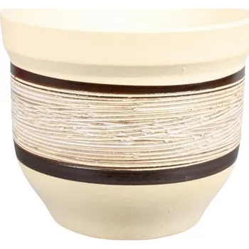 Obal na květináč Květník MONARDA přírodní kamenina d28cm