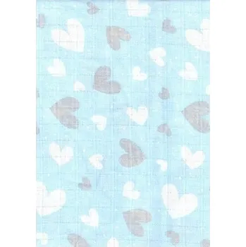 látková plena ATK Látková plena s potiskem Srdíčka / 1 ks