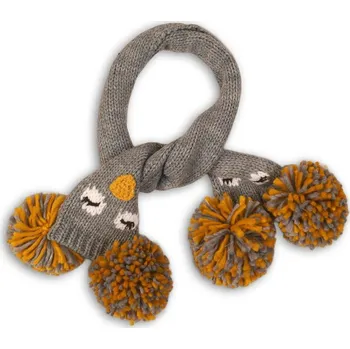 Nákrčník Minoti Šála zimní pletená 0 - 12 m Owl 13, šedá