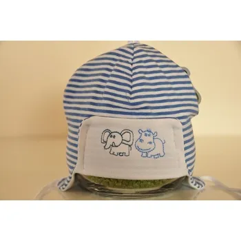 Kojenecká čepice čepička PIMPEK 2 - vel.44-46 - 44-46, modrá