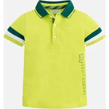 Chlapecké tričko Polo Sporty Mayoral - vel. 98, 104, 110 - brocolli, 104