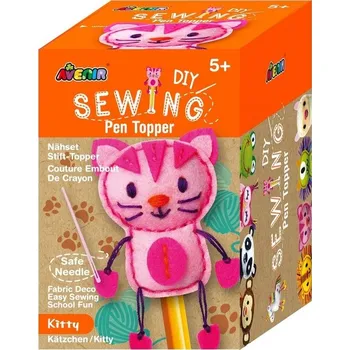 kreativní sada Ušij si násadu na tužku Kočka