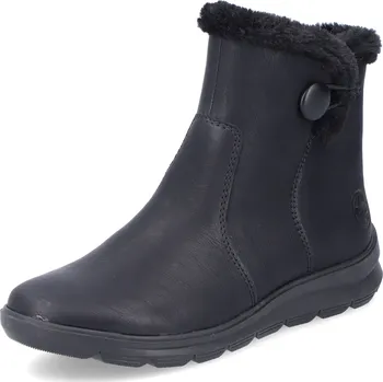 Dámská zimní obuv DÁMSKÉ KOTNÍKOVÉ BOTY RIEKER Z0080-00 ČERNÁ Barva: Černá, Velikost: 43
