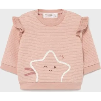 Dívčí mikina Mikina/svetřík dívčí Mayoral Ecofriends - vel. 86 - makeup pudrová, 86 (18 měs.)