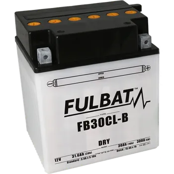Motobaterie Konvenční motocyklová baterie FULBAT FB30CL-B (YB30CL-B) Včetně balení kyseliny 2H820451