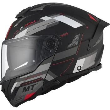 Helma na motorku MT Helmets MT ATOM 2 SV BAST D5 helma matná černo-šedo-bílá S