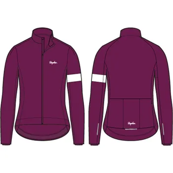 Cyklistická bunda Bunda Rapha Core dámská tmavé růžová XL