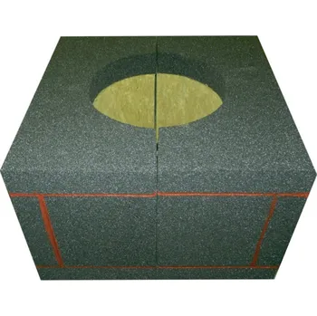 Kouřovod Protipožární parotěsný prostup hranatý pro nerezový komín ø 280mm, výška 40 cm