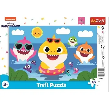 Puzzle Puzzle Baby Shark: Veselí žraloci 15 dílků