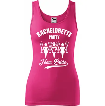 Dámské tričko ON-DESIGN Dámské tílko s BACHELORETTE PARTY - TEAM BRIDE Velikost: M, Barva: purpurová