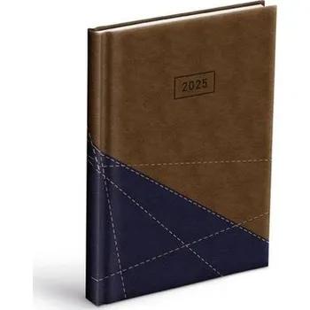 Diář Denní diář 2025 blue/brown