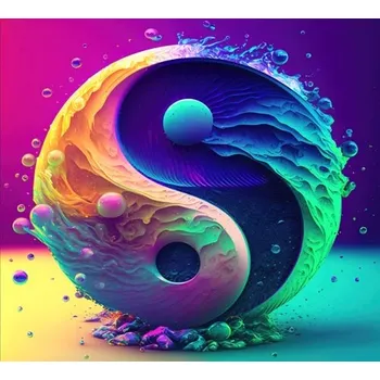 Dřevěné puzzle/Yin Yang A2