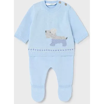 Kojenecký overall Set 2dílný pletený chlapecký Mayoral v dárkové krabičce 2507