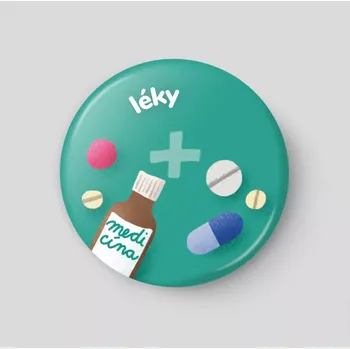 Magnetická kreslící tabulka Léky - plánovací magnetka
