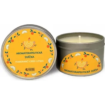 Svíčka Osvěžující svíčka s citrusy 120ml (Jednou sváteční, poté osvěžující, ale pořád Litsea cubeba. Přírodní esence je zkrátka specifická, ale pokaždé vás zalije energií a štěstím.)