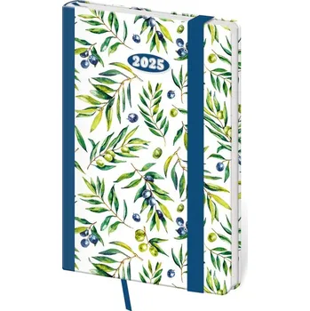 Diář Kapesní diář 2025 Vario Olive s gumičkou