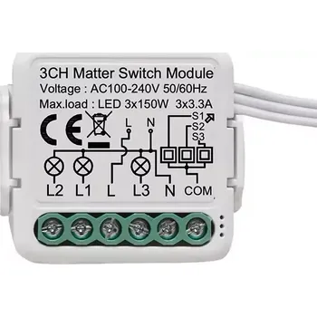 vypínač Mini Matter 3CH (Chytrý spínač mini Matter)