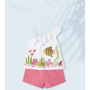 Dívčí kraťasy Set dívčí tričko a šortky Mayoral 3218 - vel. 122,128,134