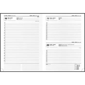 Kancelář Denní diář 2025 Adam Lamino B6 modrozlatý