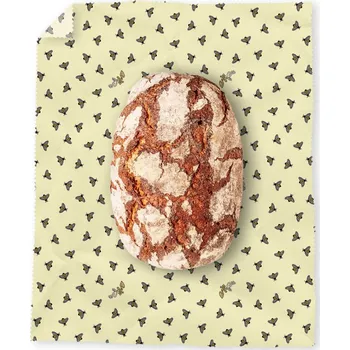 Termobox BajaBee, Voskovaný ubrousek - XL, Žluté včelky, 1 ks