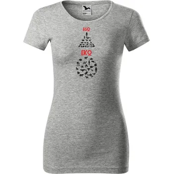 Dámské tričko DOBRÝ TRIKO Dámské tričko EGO EKO Velikost: M, Barva: Šedá