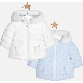 Kojenecká bunda Oboustranná bundička chlapecká Mayoral 2414 - vel. 70 - modro-bílá, 68 (4-6 měs.)