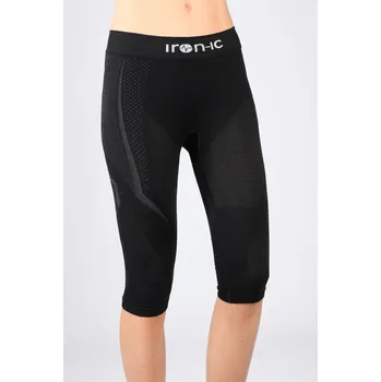 Snowboardové kalhoty Iron-ic Dámské lyžařské 3/4 funkční legíny Barva: Black, Velikost: M/L