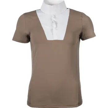 HKM Triko závodní Virginia HKM, s krátkým rukávem, taupe XXS