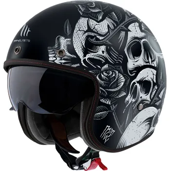 Helma na motorku MT Helmets Otevřená přilba na motorku MT Le Mans 2 SV Breakout B2 matná M