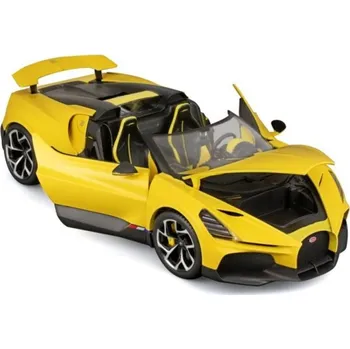 Plastikový model Bburago Sestavený kkovový model auta TOP Bugatti Mistral - Yellow