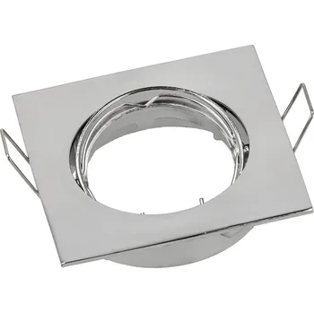 Bodové svítidlo BERGE Halogenové pohyblivé svítidlo čtvercové chrom 9680