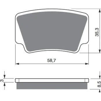 Brzdová destička Brzdové destičky GOLDFREN 260 AD STREET KTM SX Quad 450 2009-2012