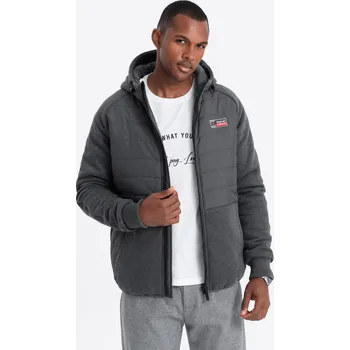 Pánská přechodová bunda - tmavě šedá C601 - L