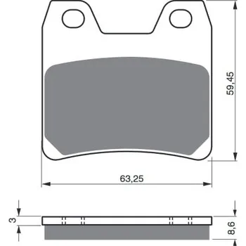 Auto-moto Brzdové destičky GOLDFREN 222 S3 222 S3
