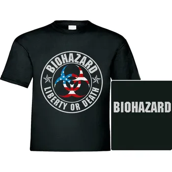 Pánské tričko triko Biohazard - Liberty Or Death