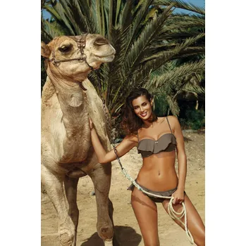 Dámské plavky Plavky Meredith Dark Taupe M-467 (7) - Marko XXL