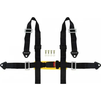 Návlek na bezpečnostní pás JB SPORT Bezpečnostní pásy 4-bodové - černé E4