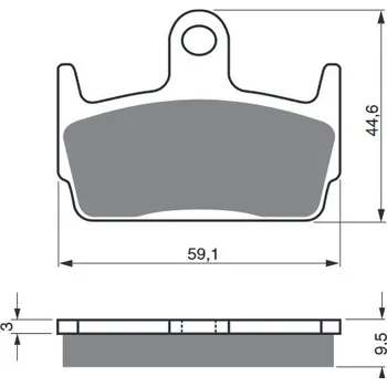 Autodíl Brzdové destičky GOLDFREN 131 AD STREET HONDA X8R-S 50 1998-2003