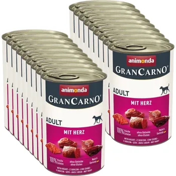 Krmivo pro psa ANIMONDA GranCarno Adult Dog se srdíčky 18x400g