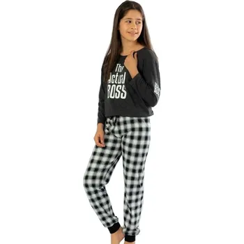 Dívčí pyžamo Dívčí pyžamo The Actual BOSS 1F0751 černá 134-140-9-10-let