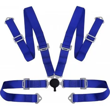 Návlek na bezpečnostní pás JB SPORT Bezpečnostní pásy 4-bodové - modré QUICK