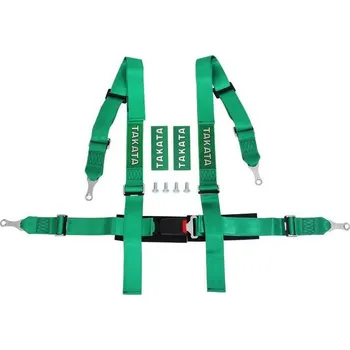 Návlek na bezpečnostní pás Bezpečnostní pásy 4-bodové 2" Takata Replica zelené