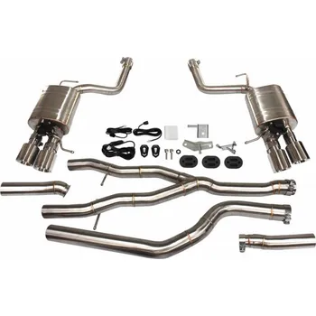 Zadní díl výfuku TurboWorks CatBack výfukový systém BMW F18 F10 520/525/528/535 2.0T/3.0T 10-16 Active