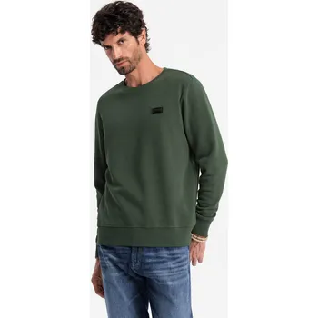 Pánská mikina Pánská nepromokavá mikina s kovovou sponou - tmavě zelená V4 OM-SSNZ-0136 - S