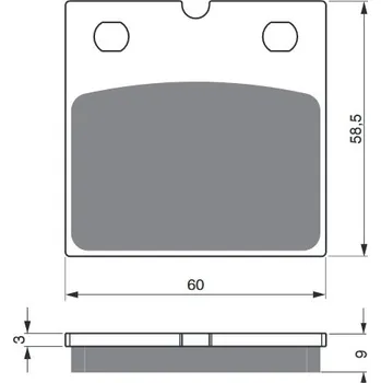 Brzdová destička Brzdové destičky GOLDFREN 197 S3 197 S3